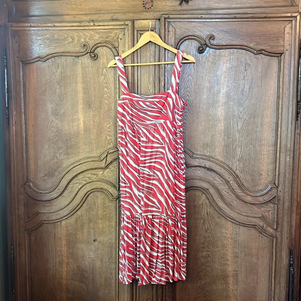 Michael Kors Soft Zebra Midi Dress